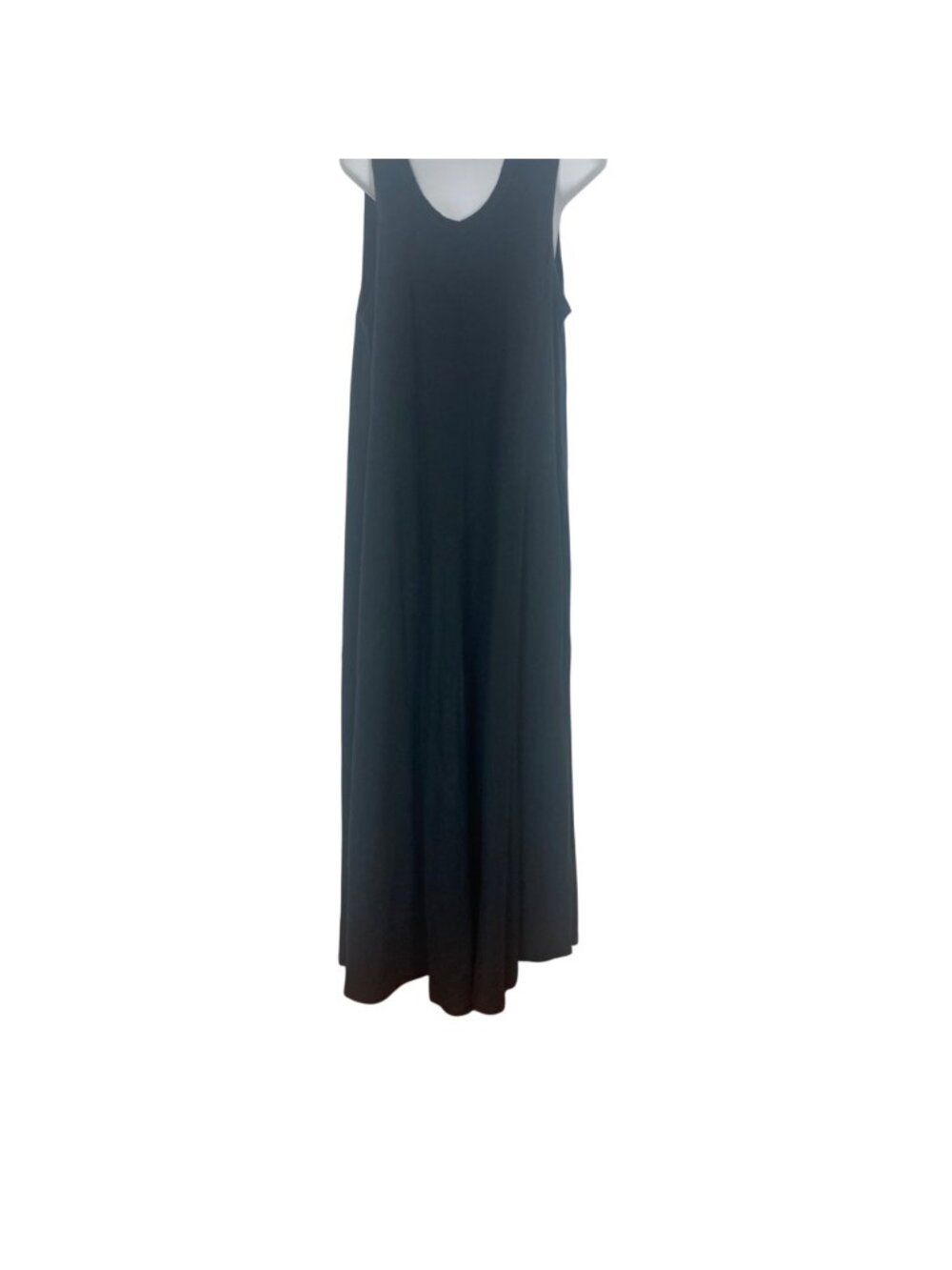 Soft Surroundings Bailey Black Sleeveless Maxi Dress Large Cotton Boho Beach NWT - Picture 2 of 10